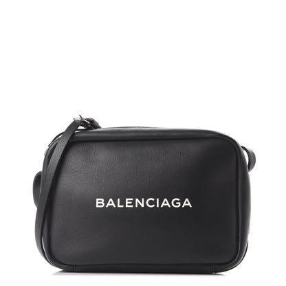 Balenciaga Calfskin Logo S Everyday Camera Bag Black 1 of 9