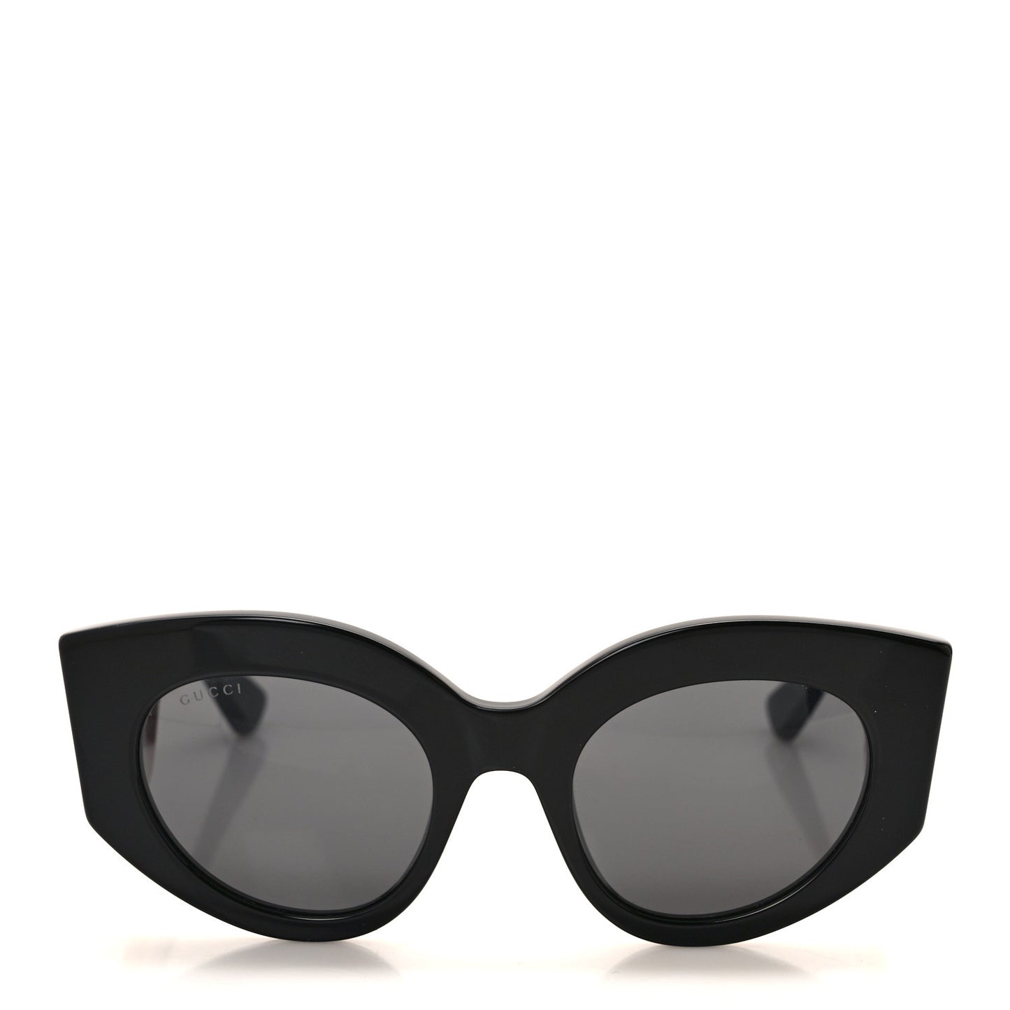 Acetate Oversized Rectangle Frame Web Sunglasses GG0275S Black