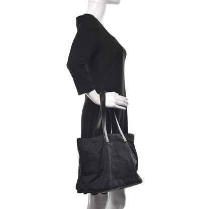 Chanel Nylon Large Travel Tote Black 2 of 9