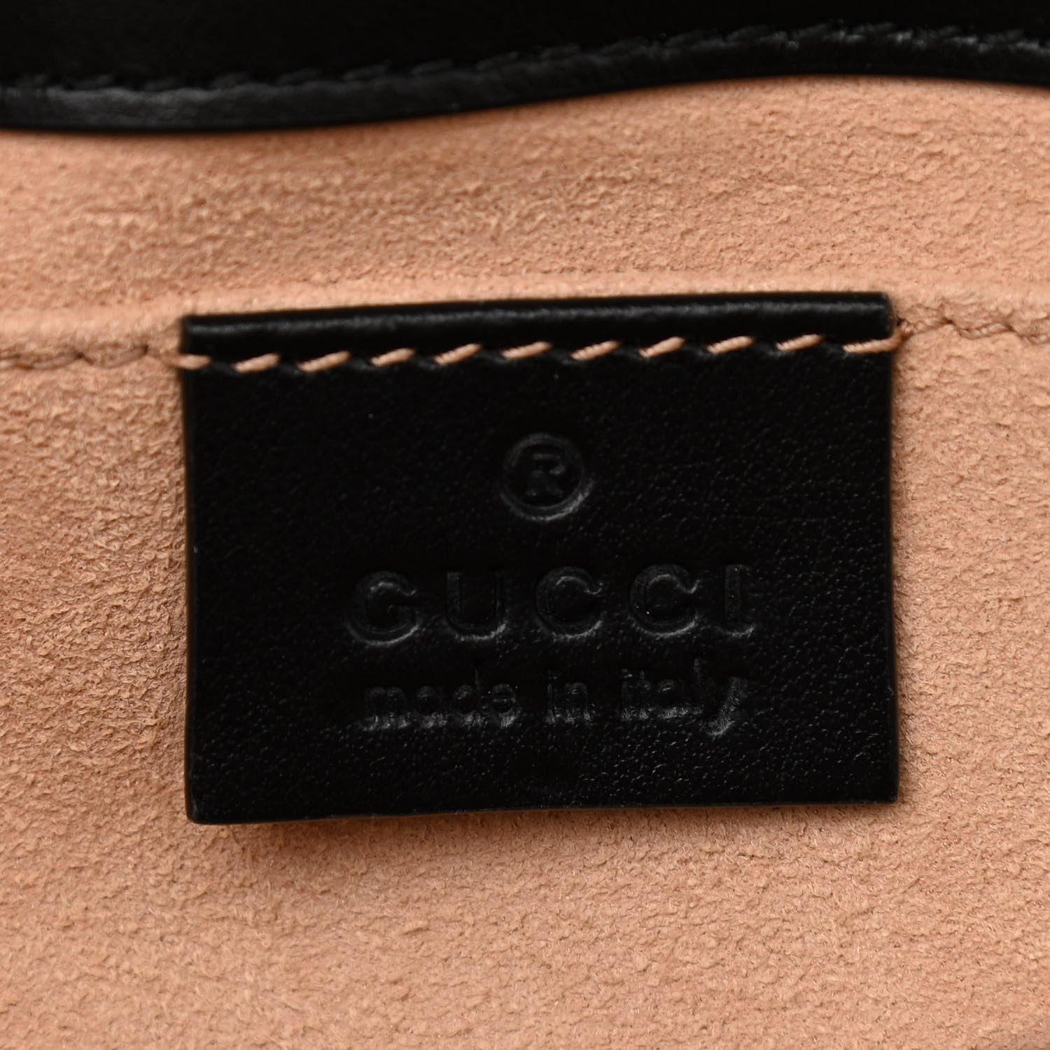 Gucci Calfskin Matelasse Mini GG Marmont Shoulder Bag Black 6 of 10
