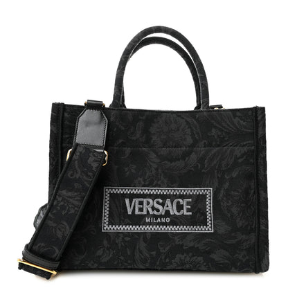 Versace Jacquard Barocco Small Athena Tote Black 1 of 10