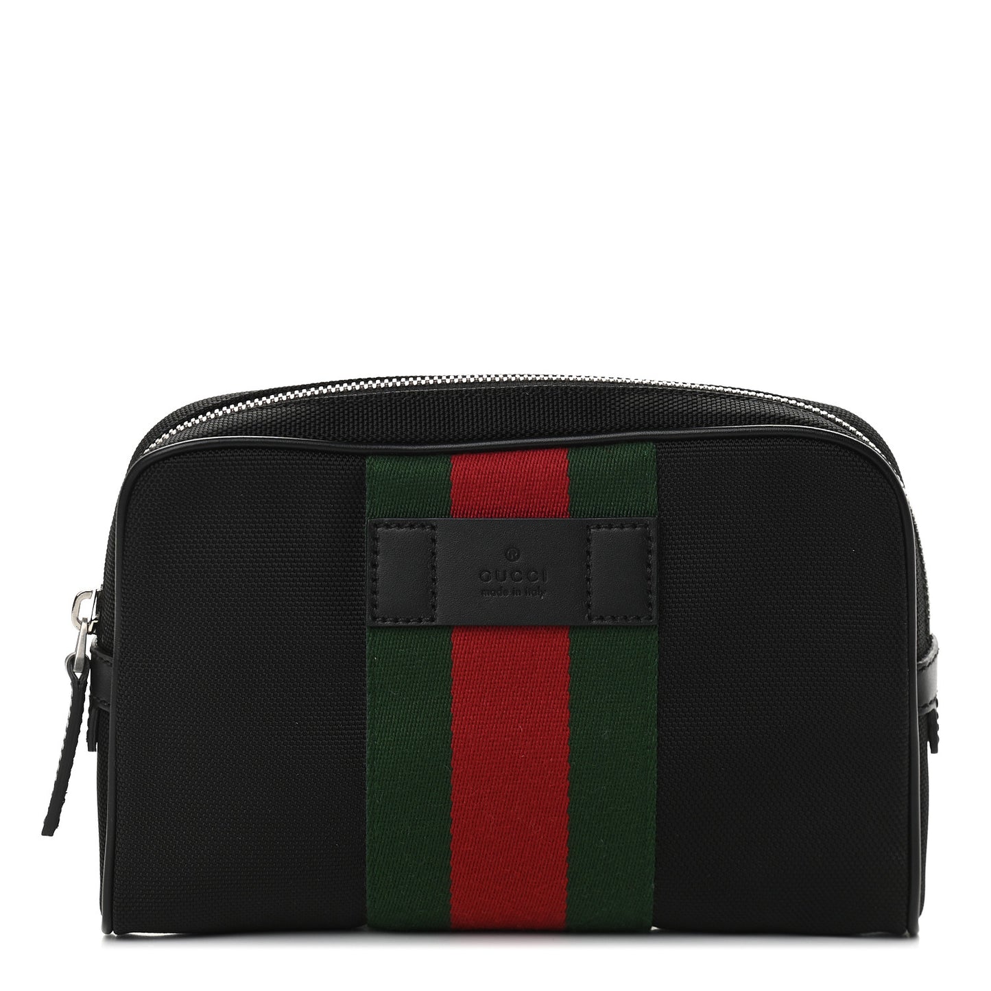Canvas Web Slim Belt Bag Black