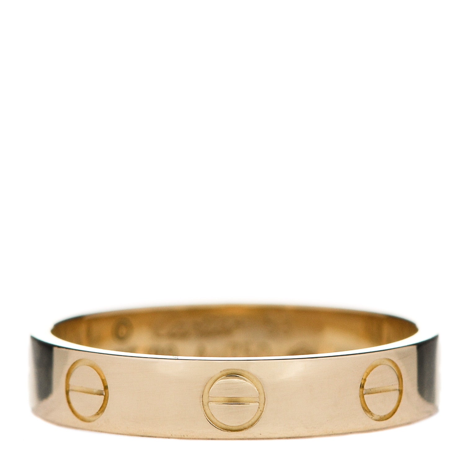 Cartier 18K Yellow Gold 3.5mm LOVE Wedding Band Ring 53 6.5 1 of 4