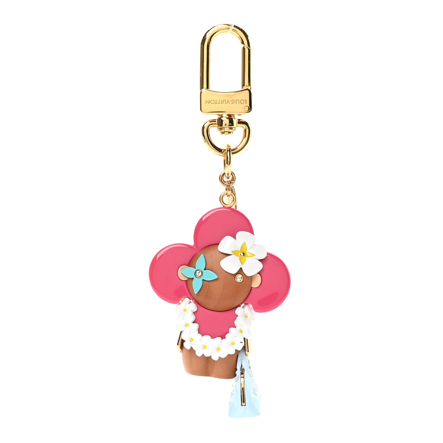 Louis Vuitton Resin Wood Vivienne Hawaii Bubblegram Alma BB Bag Charm Key Holder 1 of 4