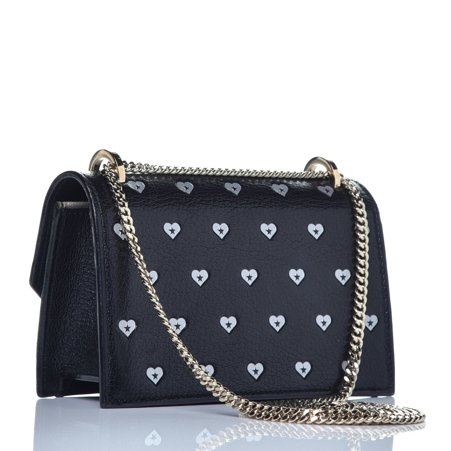 Calfskin Mini Chain Crossbody Black