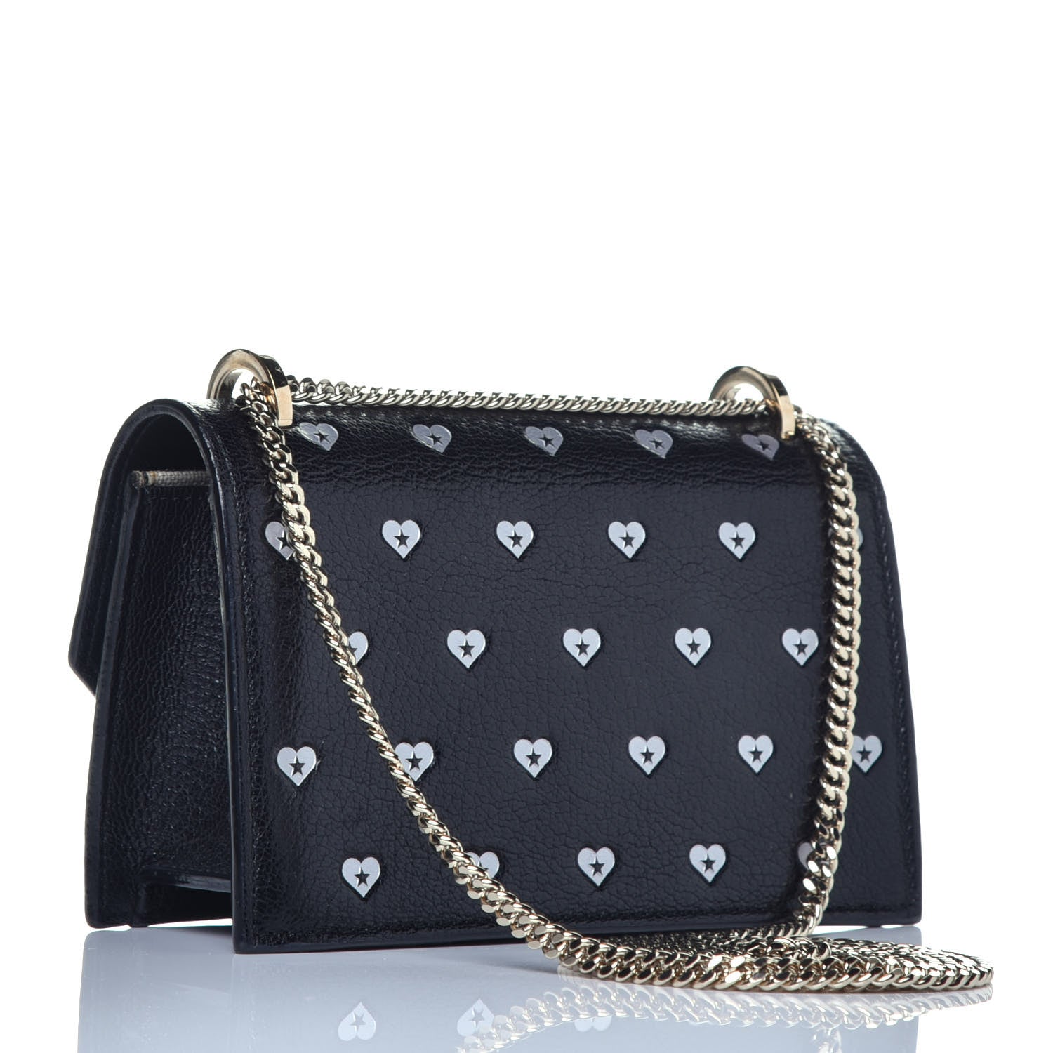 Jimmy Choo Calfskin Mini Chain Crossbody Black 3 of 8