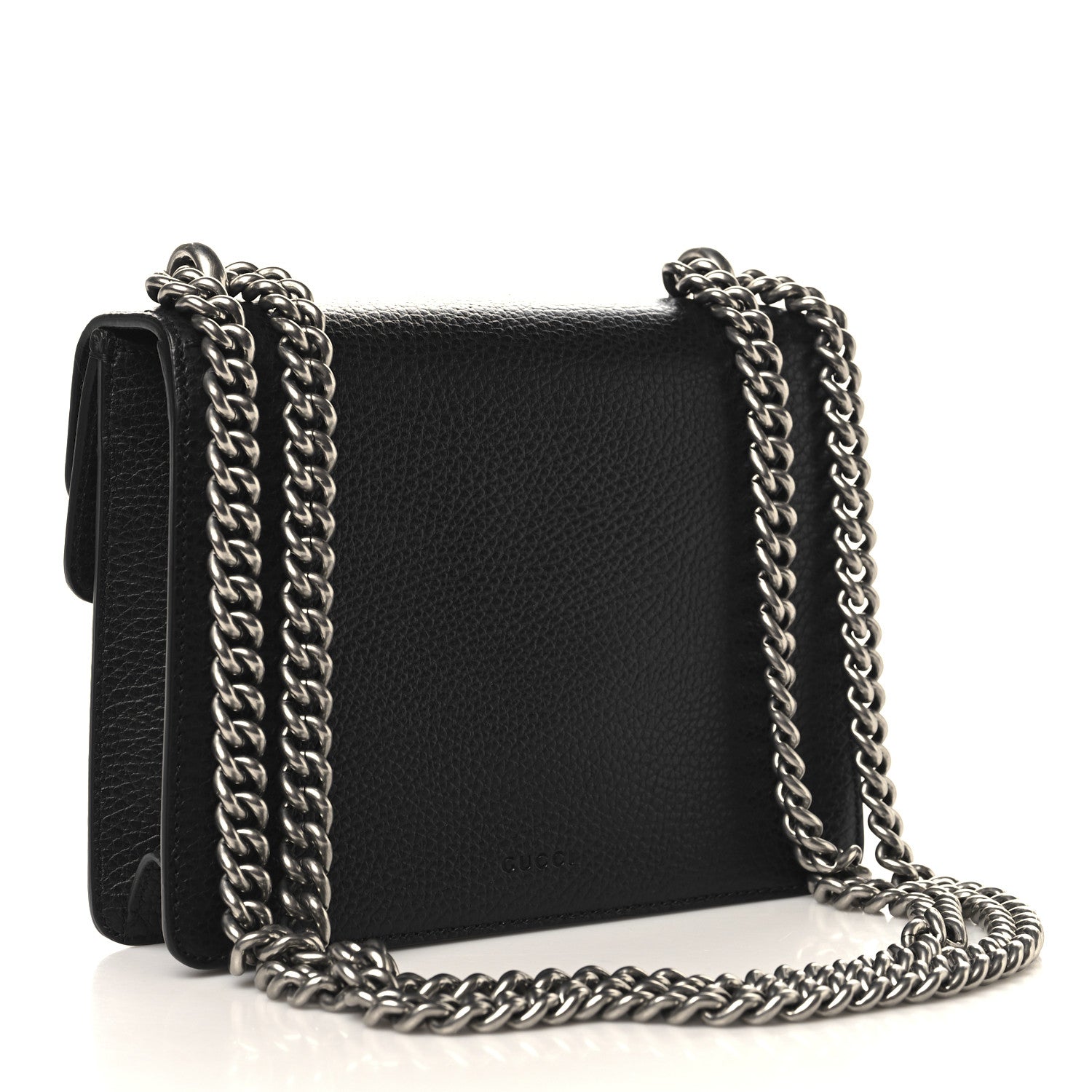 Gucci Calfskin Mini Dionysus Shoulder Bag Black 2 of 9