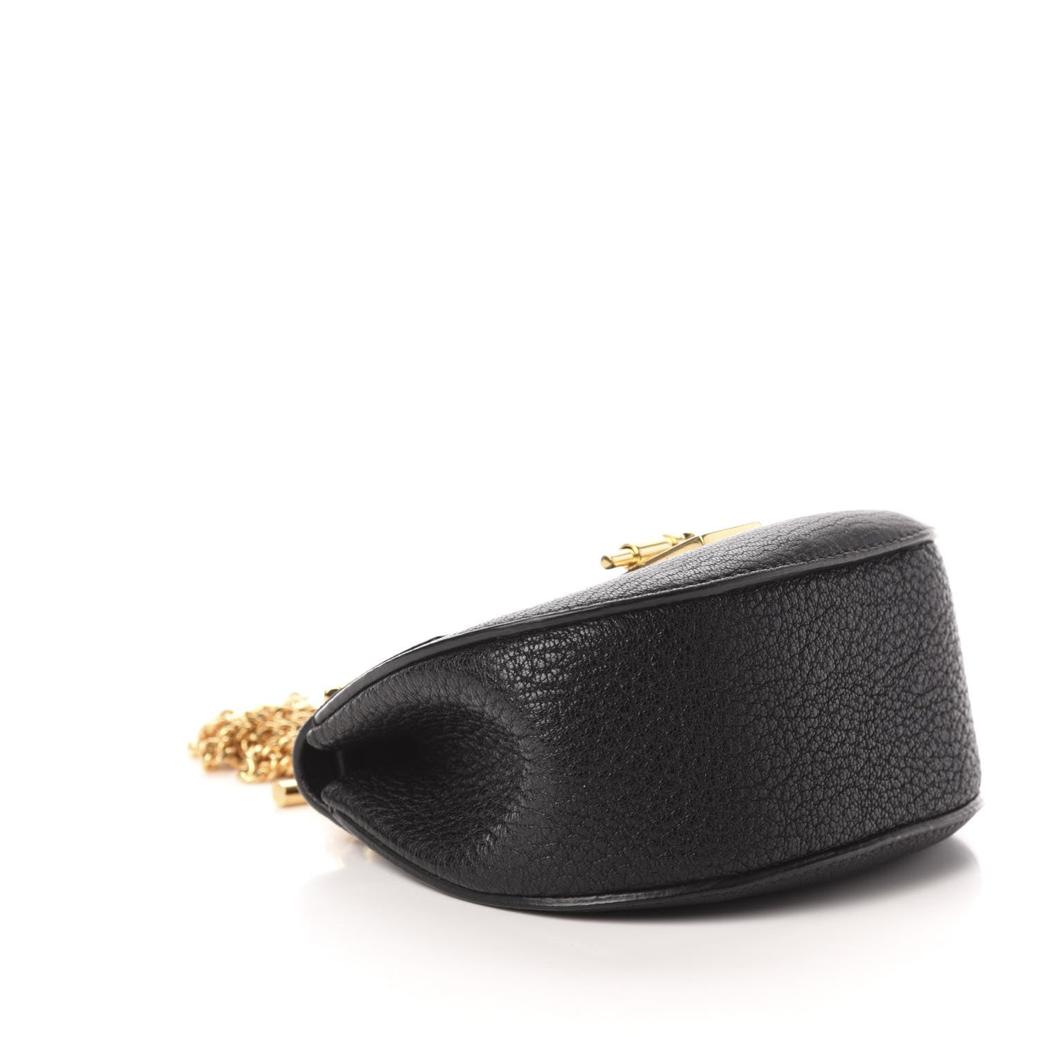 Chloe Grained Lambskin Nano Drew Shoulder Bag Black 9 of 13