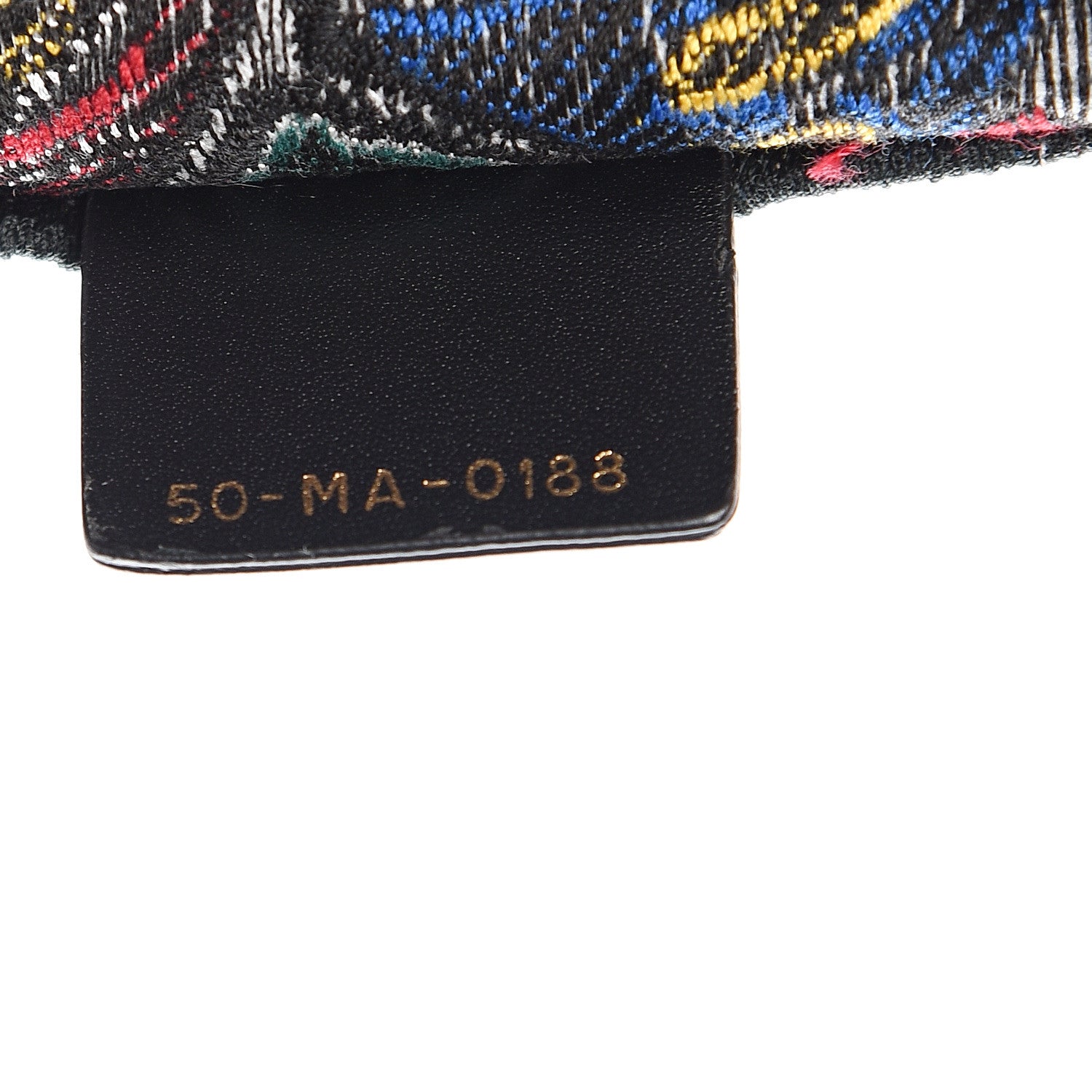 Christian Dior Canvas Embroidered Butterfly Book Tote Black Multicolor 6 of 9