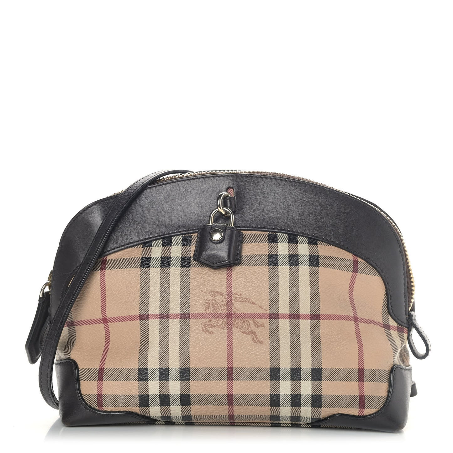 Haymarket Check Small Primrose Crossbody Bag Chocolate