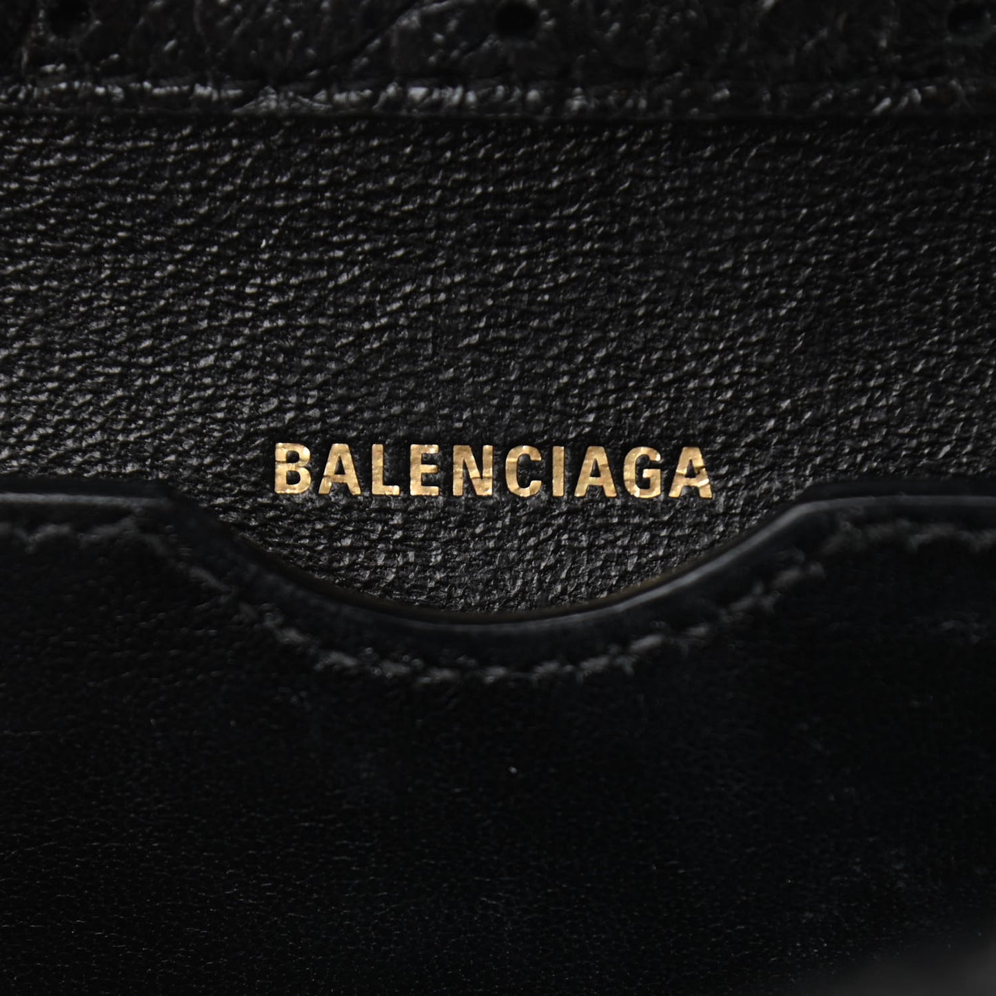 Shiny Calfskin Crocodile Embossed Small B Bag Black
