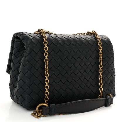Bottega Veneta Nappa Intrecciato Baby Olimpia Shoulder Bag Black 3 of 11
