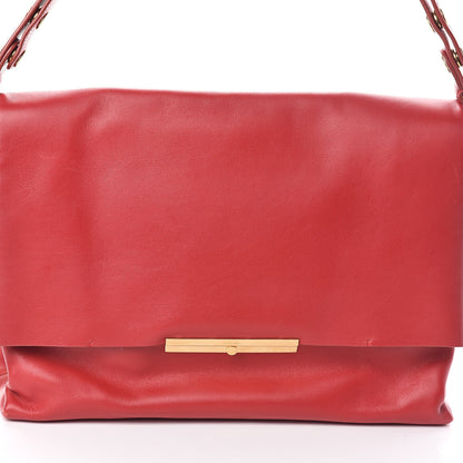 Celine Calfskin Blade Flap Bright Red 7 of 9