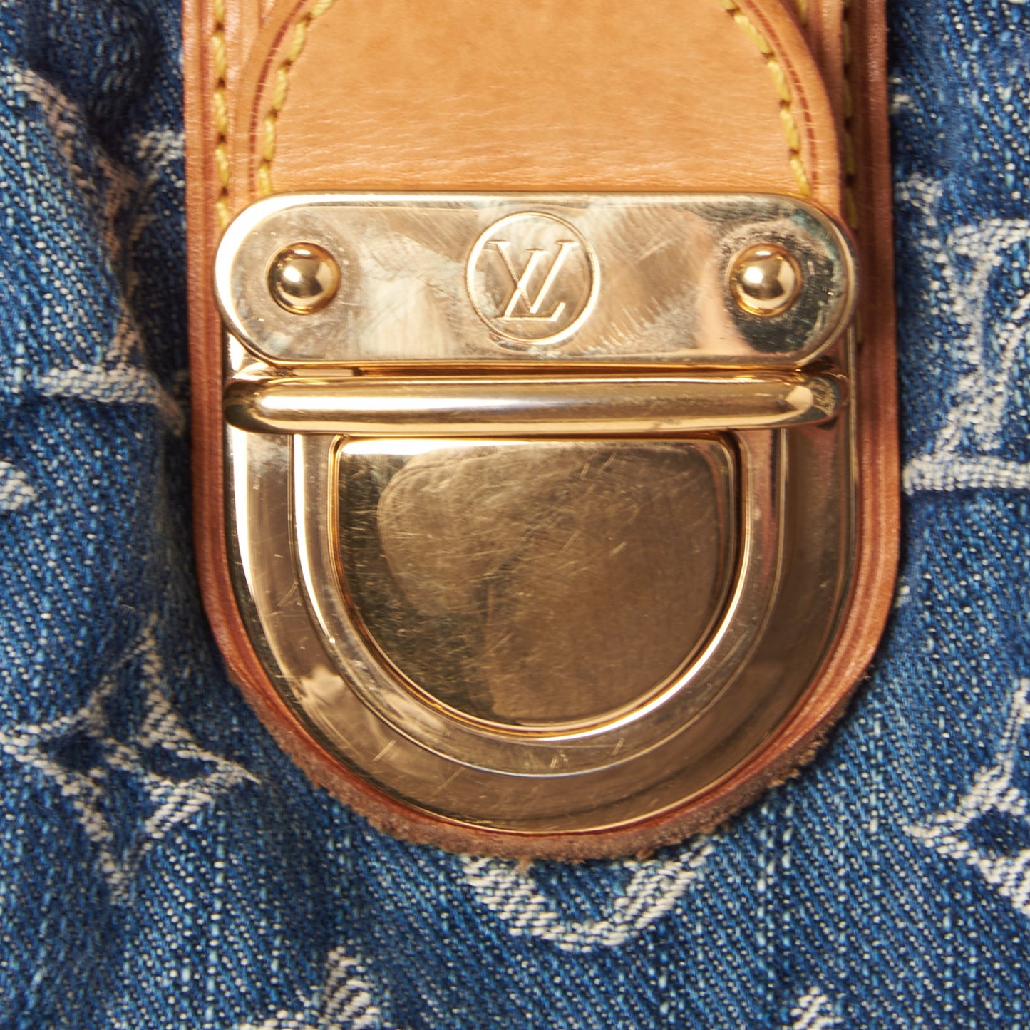 Monogram Denim Pleaty Blue