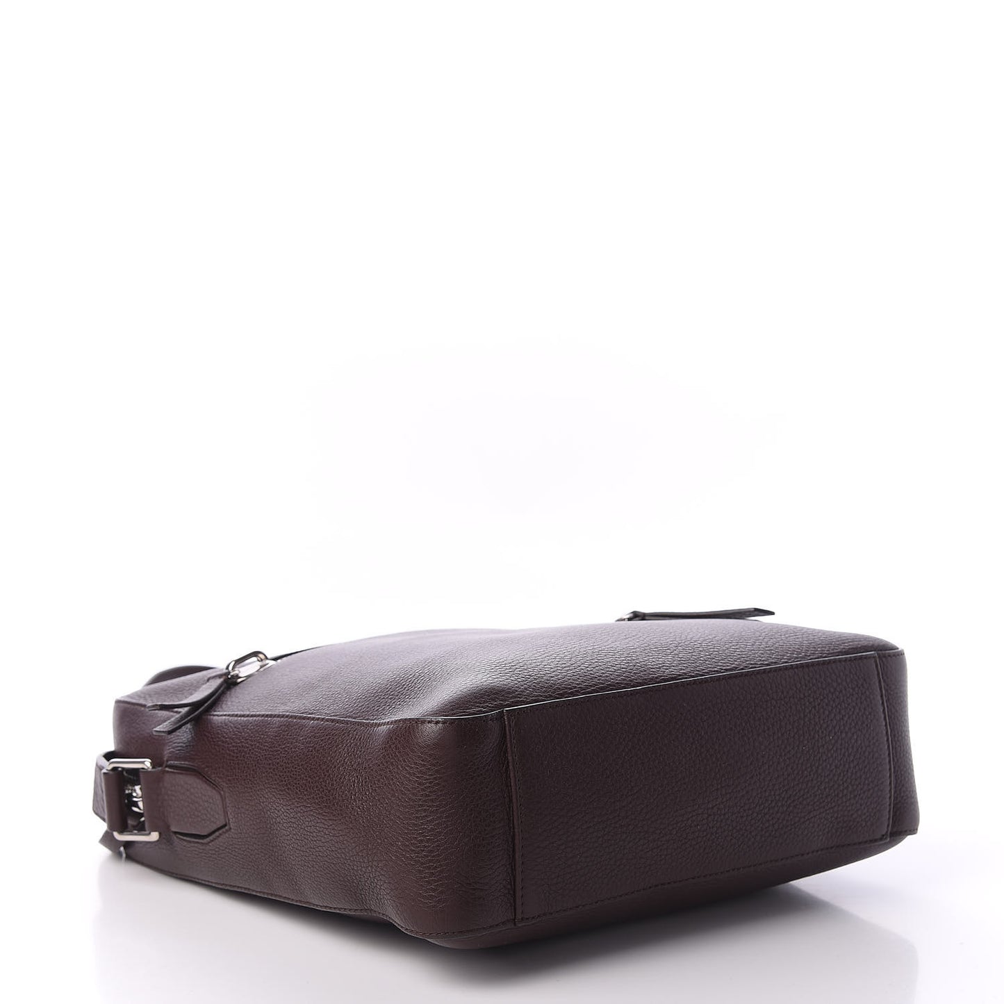 Grained Calfskin Small Kenrick Reporter Chocolate