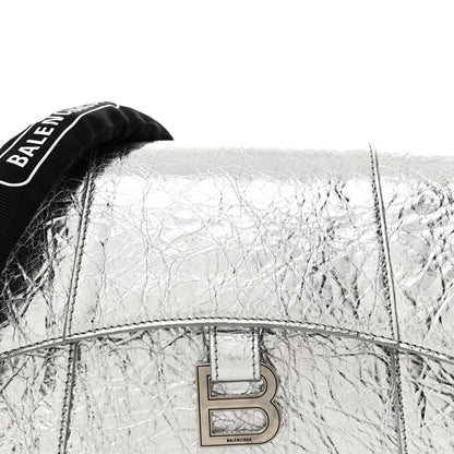 Balenciaga Metallic Calfskin Downtown Chain Shoulder Bag XS Silver 8 of 15