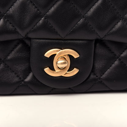 Chanel Lambskin Quilted Mini Pearl Crush Flap Black 10 of 11