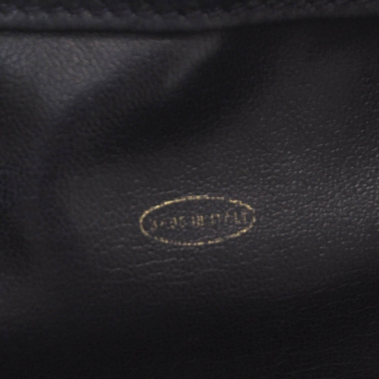 Chanel Caviar CC Drawstring Bag Navy Blue 7 of 8