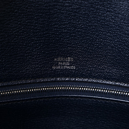 Hermes Epsom Casaque Birkin Sellier 30 Etoupe Sesame Bleu Indigo 6 of 10