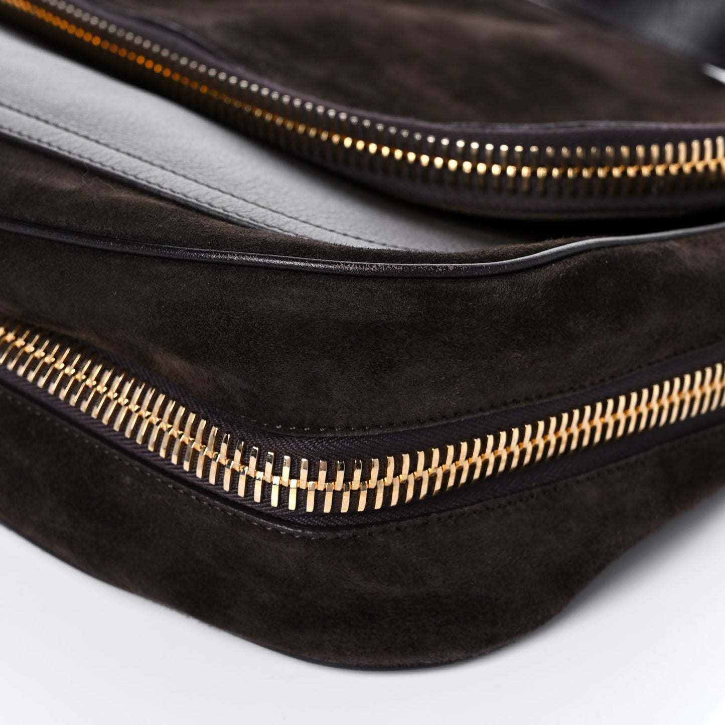 Suede Calfskin Medium Jennifer Crossbody Brown