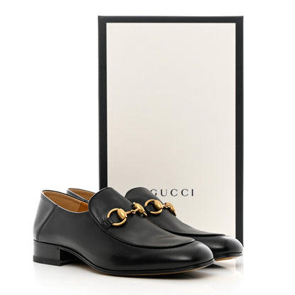 Gucci Goatskin Womens Horsebit Mid-Heel Loafers 38 Black 11 of 11