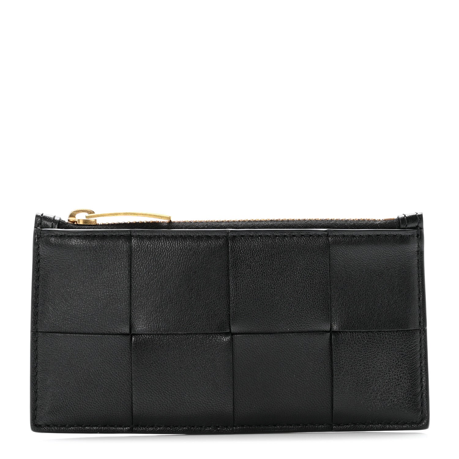 Bottega Veneta Nappa Maxi Intrecciato Large Zip Wallet Black 1 of 7