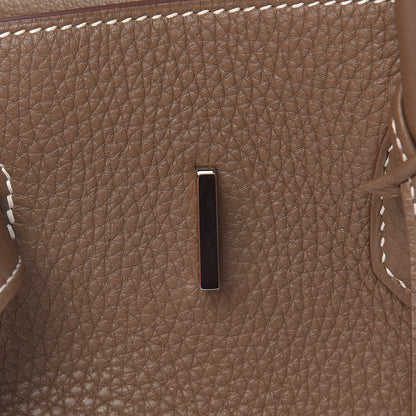 Hermes Taurillon Clemence Birkin 35 Etoupe 20 of 30
