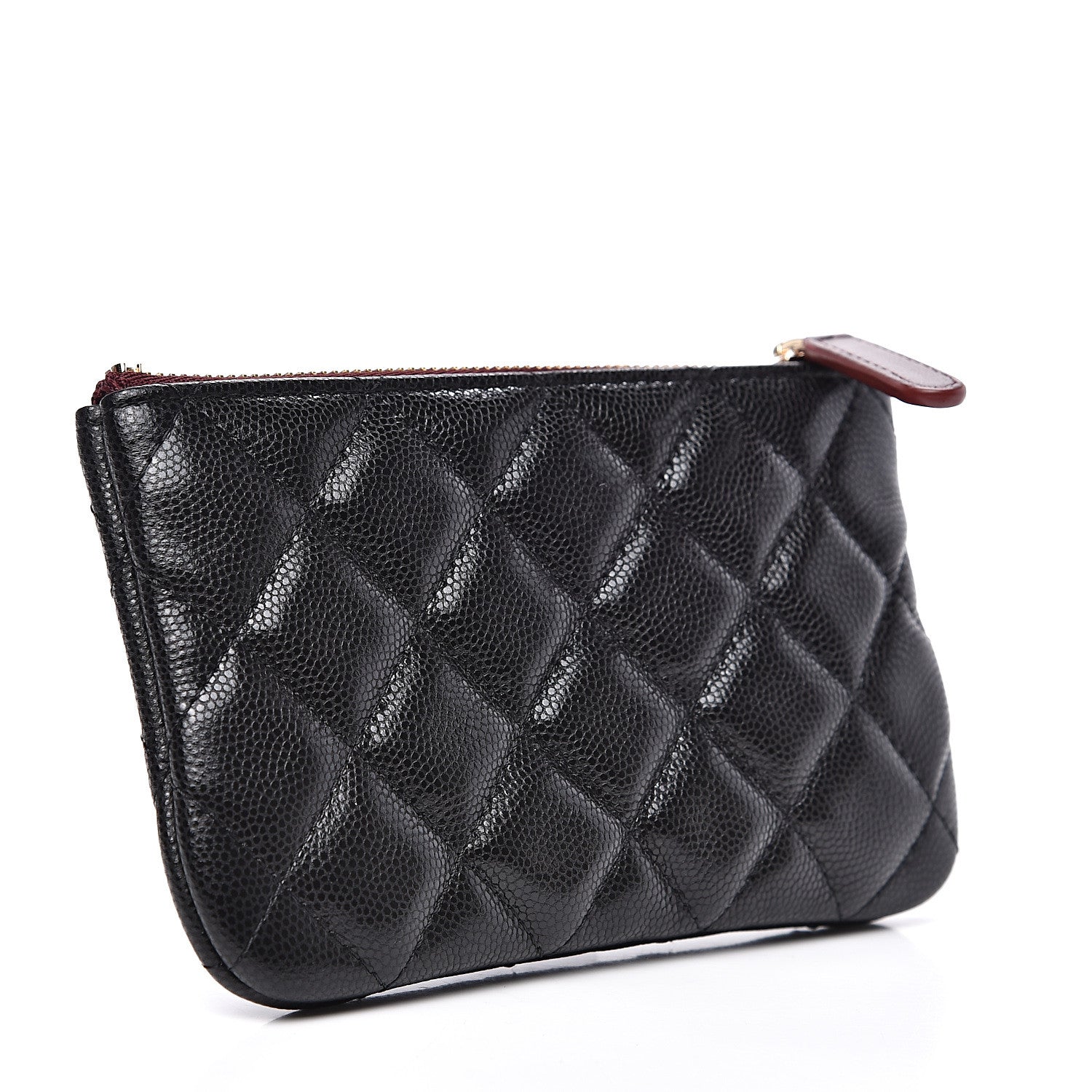 Chanel Caviar Quilted Small Cosmetic Case Black 2 of 6