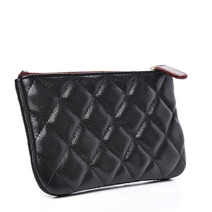 Chanel Caviar Quilted Small Cosmetic Case Black 2 of 6