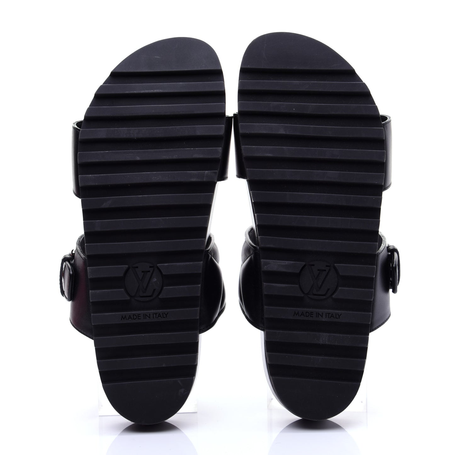 Calfskin New Wave Bom Dia Mule Sandals 36 Black