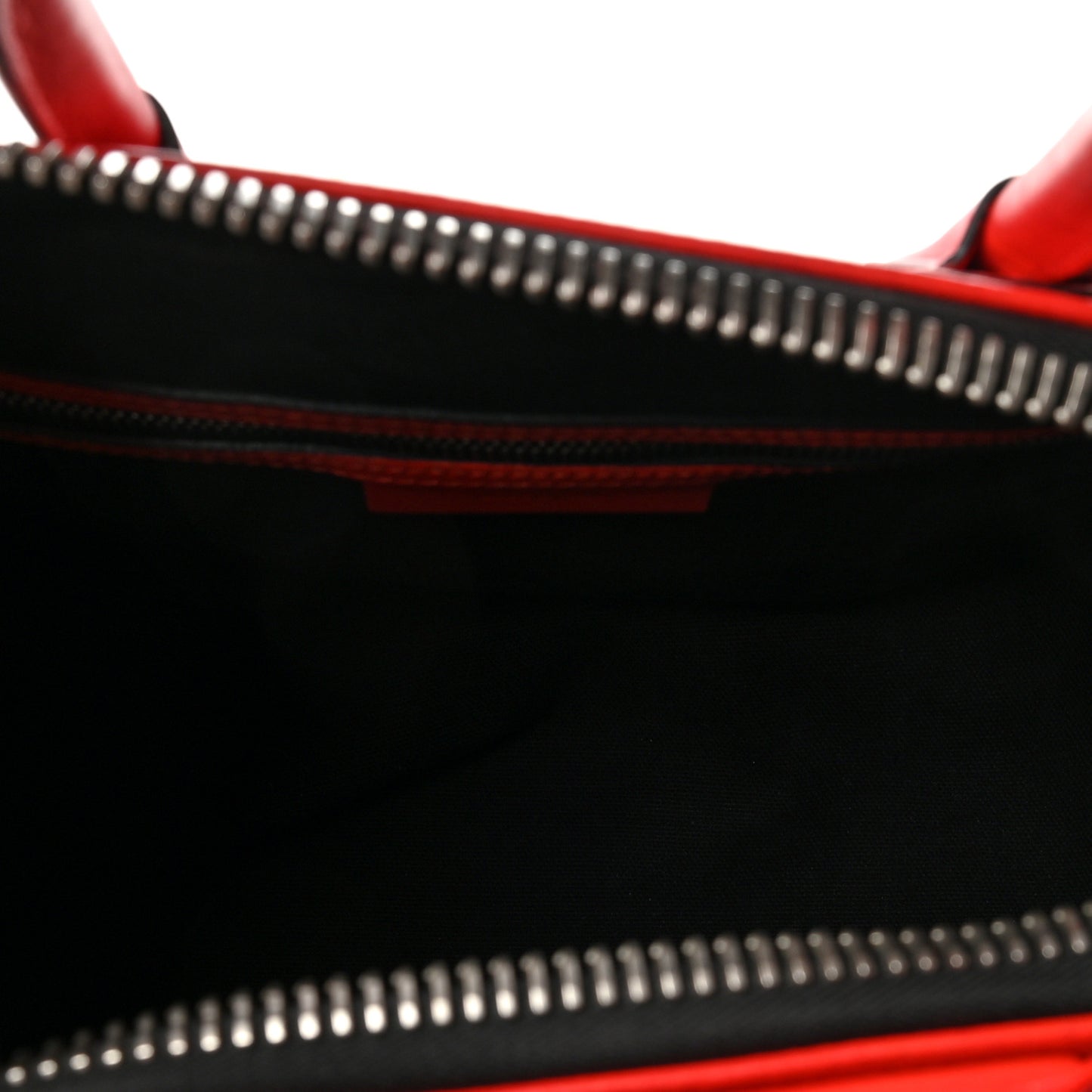 Lambskin Perforated Small Antigona Pop Red