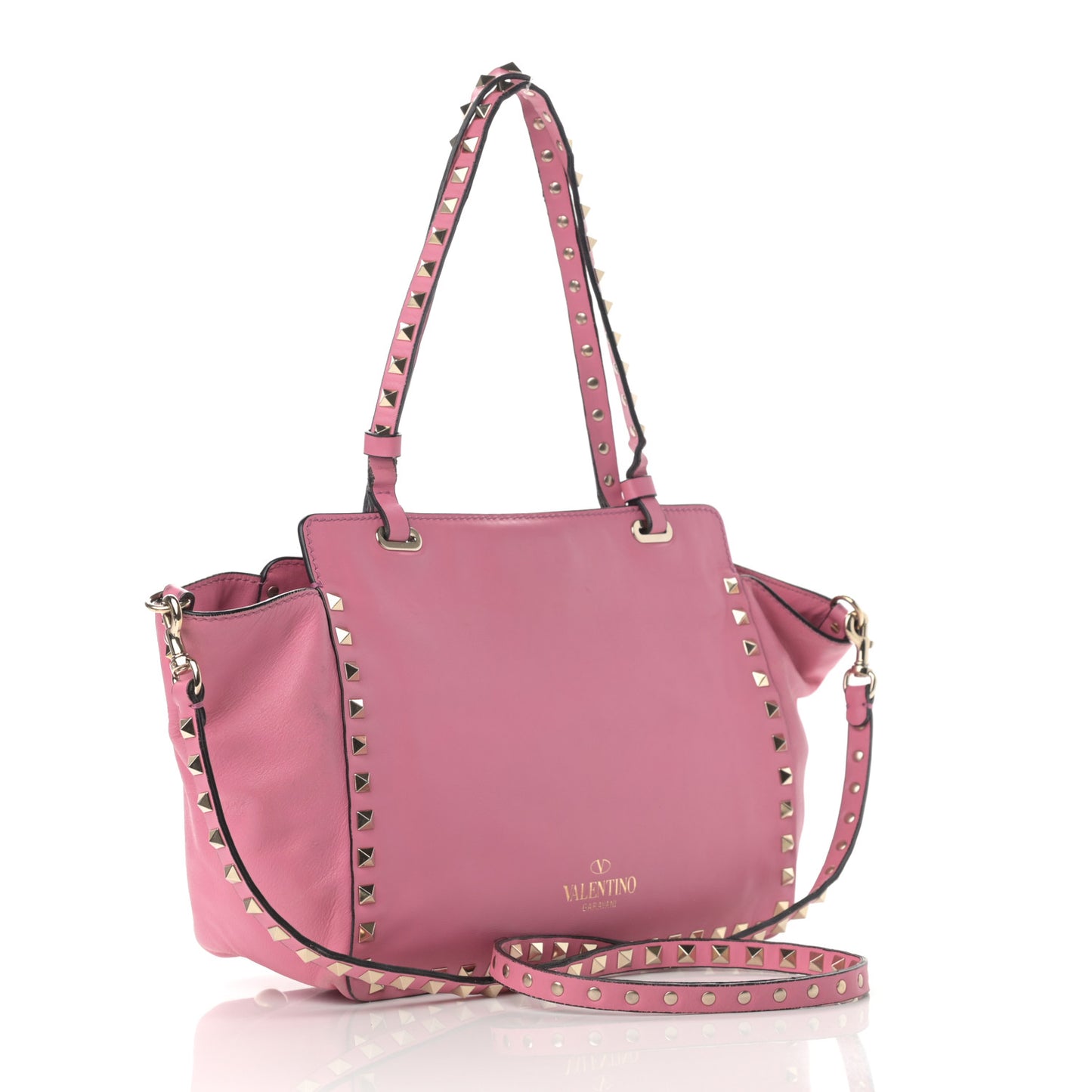 Vitello Small Rockstud Tote Ninphea