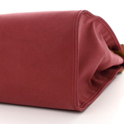 Hermes Vache Hunter Toile Herbag Zip 39 MM Rubis Natural 10 of 22