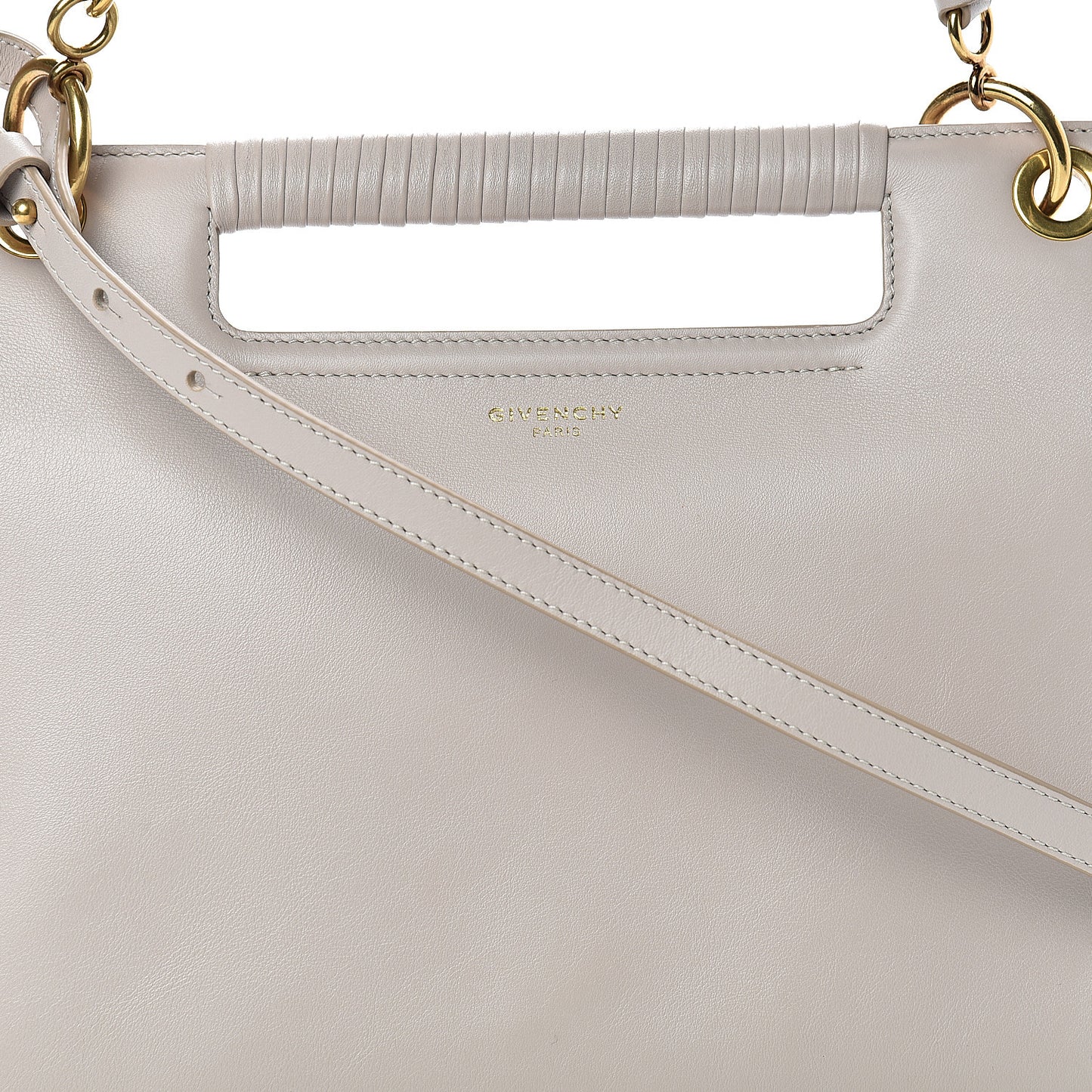 Calfskin Small Whip Top Handle Crossbody Natural