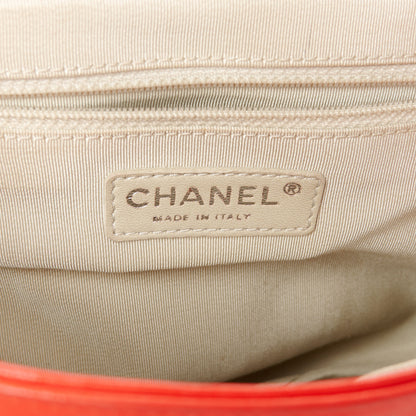 Chanel Washed Lambskin Quilted Medium Chain Around Messenger Red 6 of 10