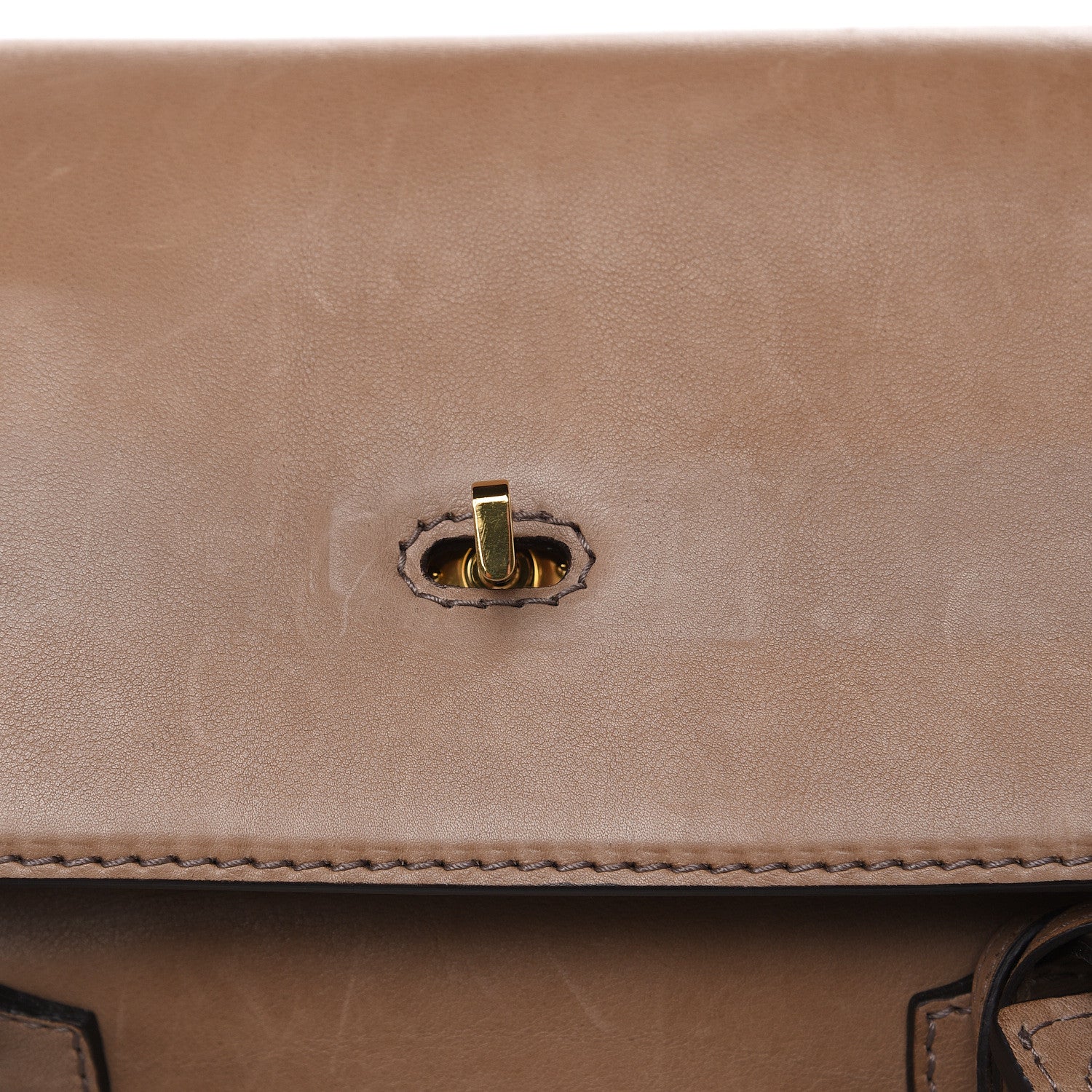 Gucci Calfskin Handmade Large Top Handle Bag Taupe 19 of 24