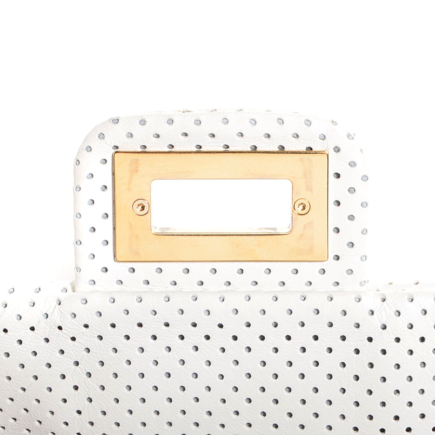 Chanel Lambskin Perforated Drill Flap White 8 of 9