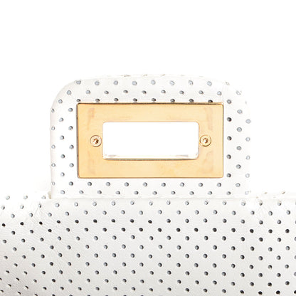 Chanel Lambskin Perforated Drill Flap White 8 of 9