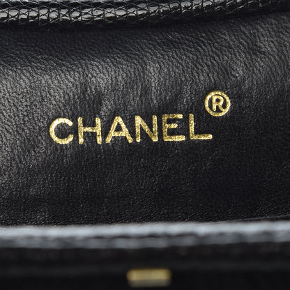 Chanel Suede Lizard Frame Clutch Black 7 of 16