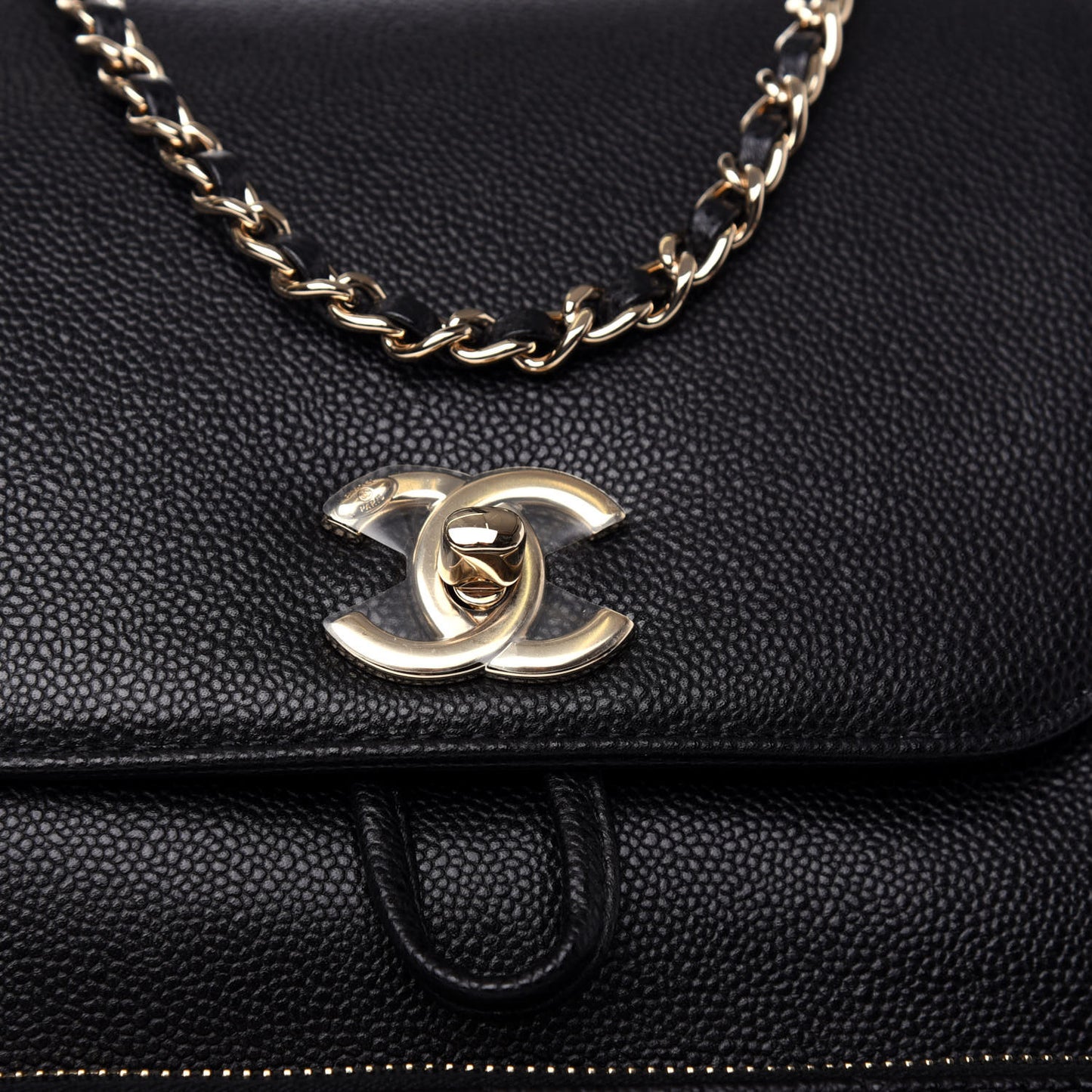 Caviar Quilted Business Affinity Backpack Black