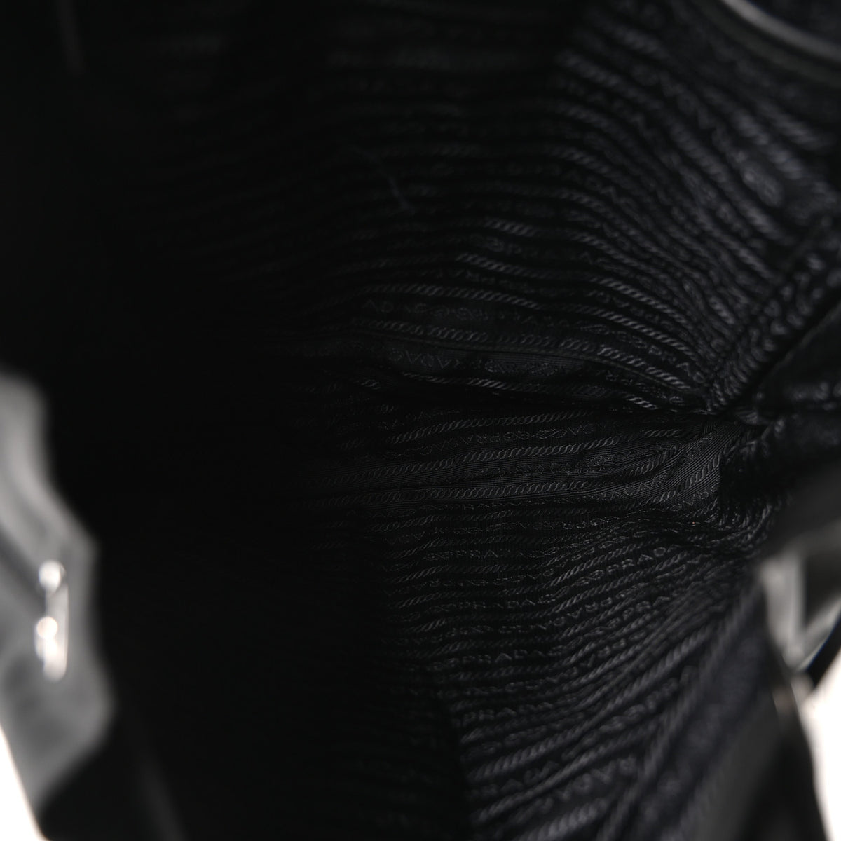 Tessuto Nylon Saffiano Medium Backpack Black