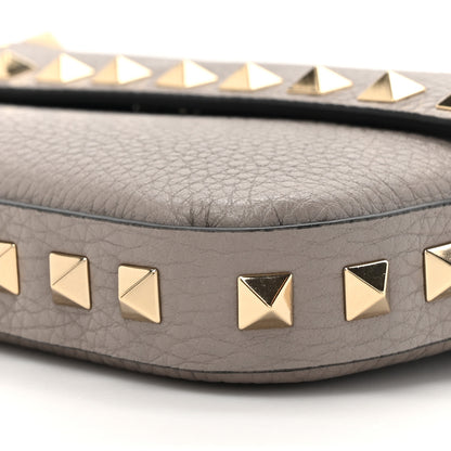 Valentino Garavani Grainy Calfskin Rockstud Crossbody Pouch Moon Taupe 8 of 12