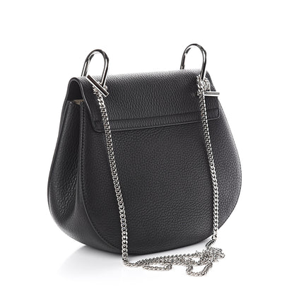 Chloe Grained Lambskin Drew Shoulder Bag Black 2 of 7