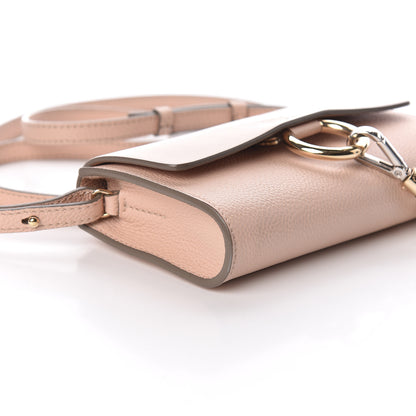 Chloe Calfskin Mini Faye Shoulder Bag Cement Pink 5 of 9