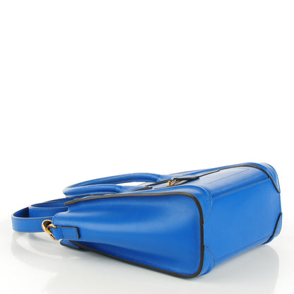 Celine Palmelato Calfskin Nano Luggage Electric Blue 4 of 9