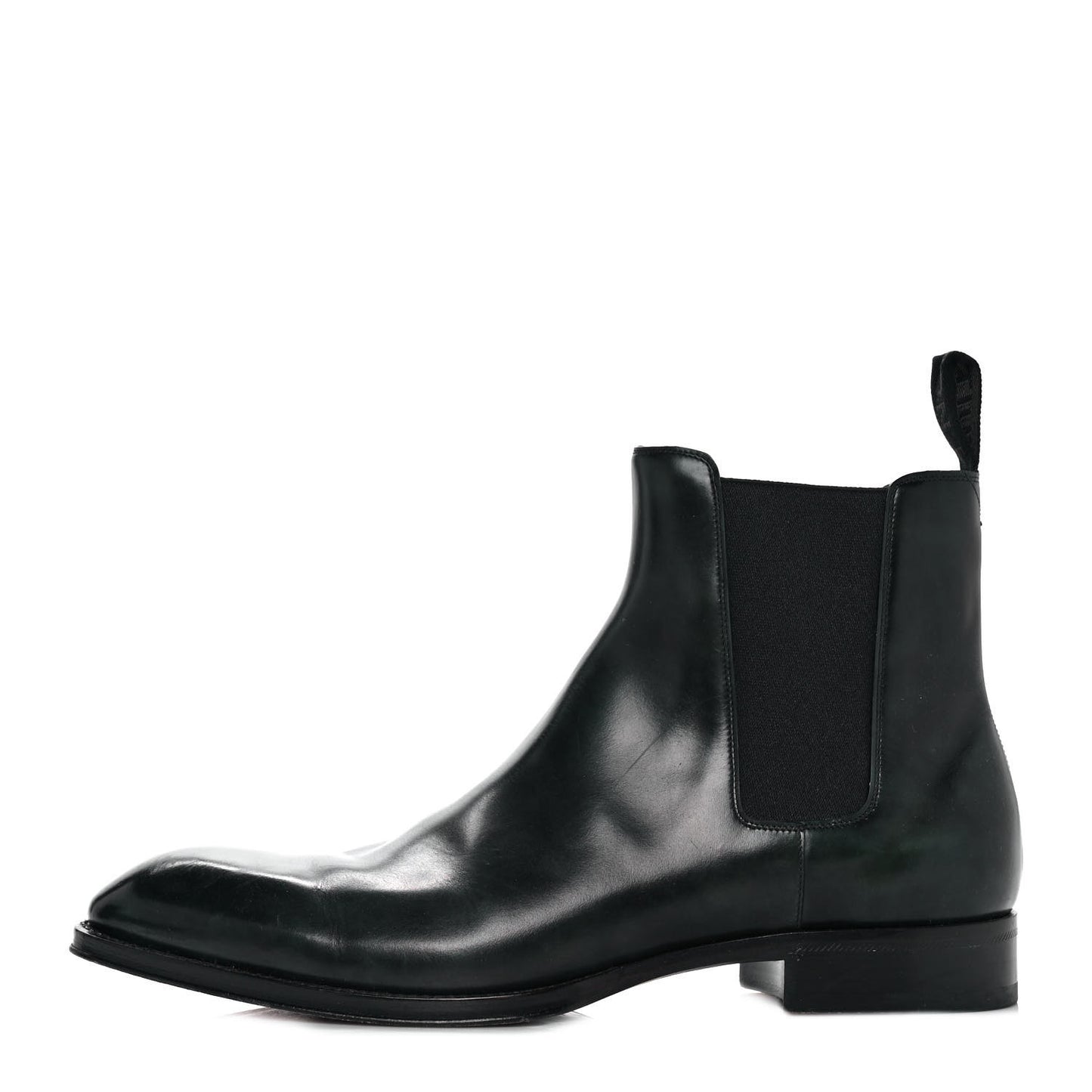 Hand Waxed Calfskin Mens LV Vendome Chelsea Boots 8.5 Black