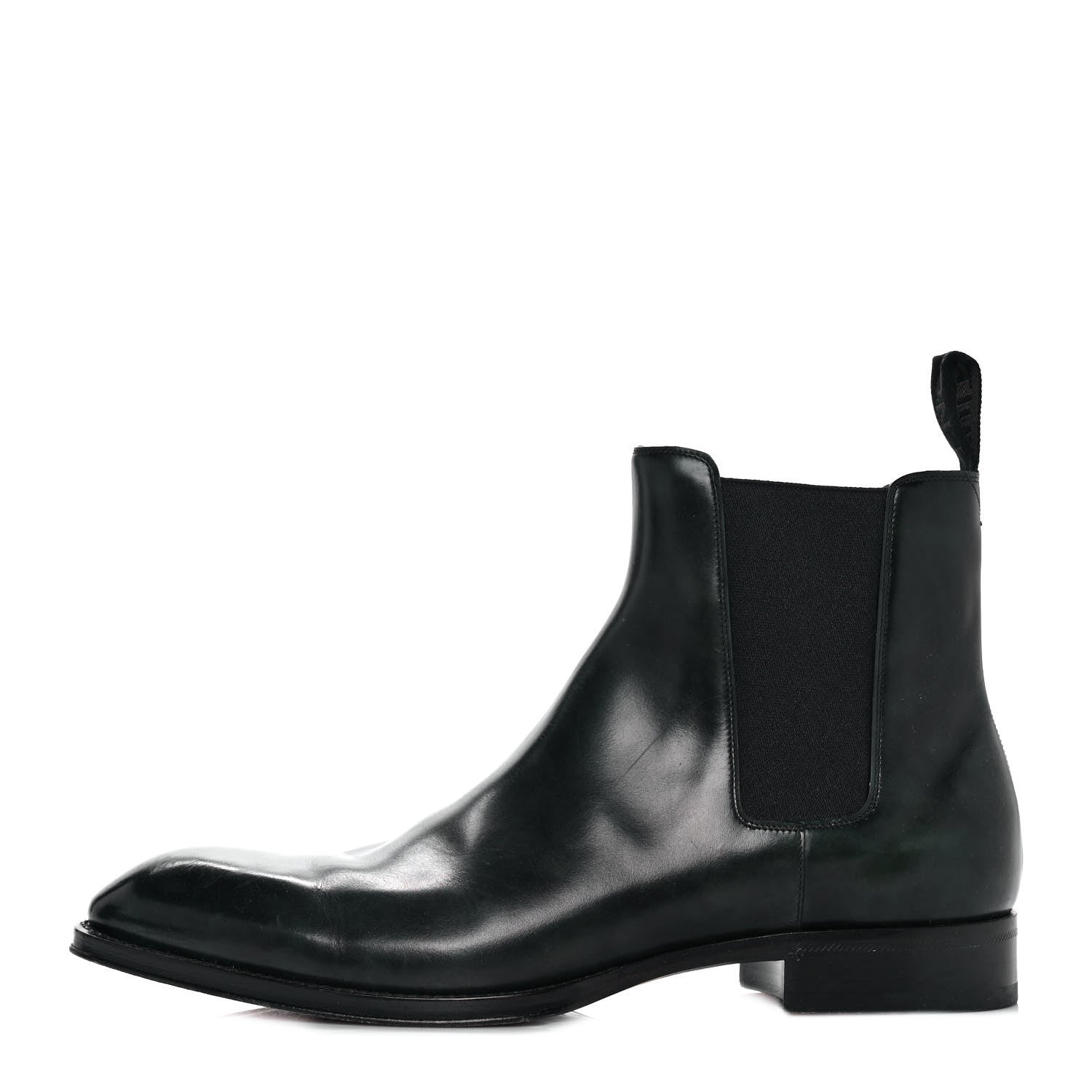 Louis Vuitton Hand Waxed Calfskin Mens LV Vendome Chelsea Boots 8.5 Black 1 of 8