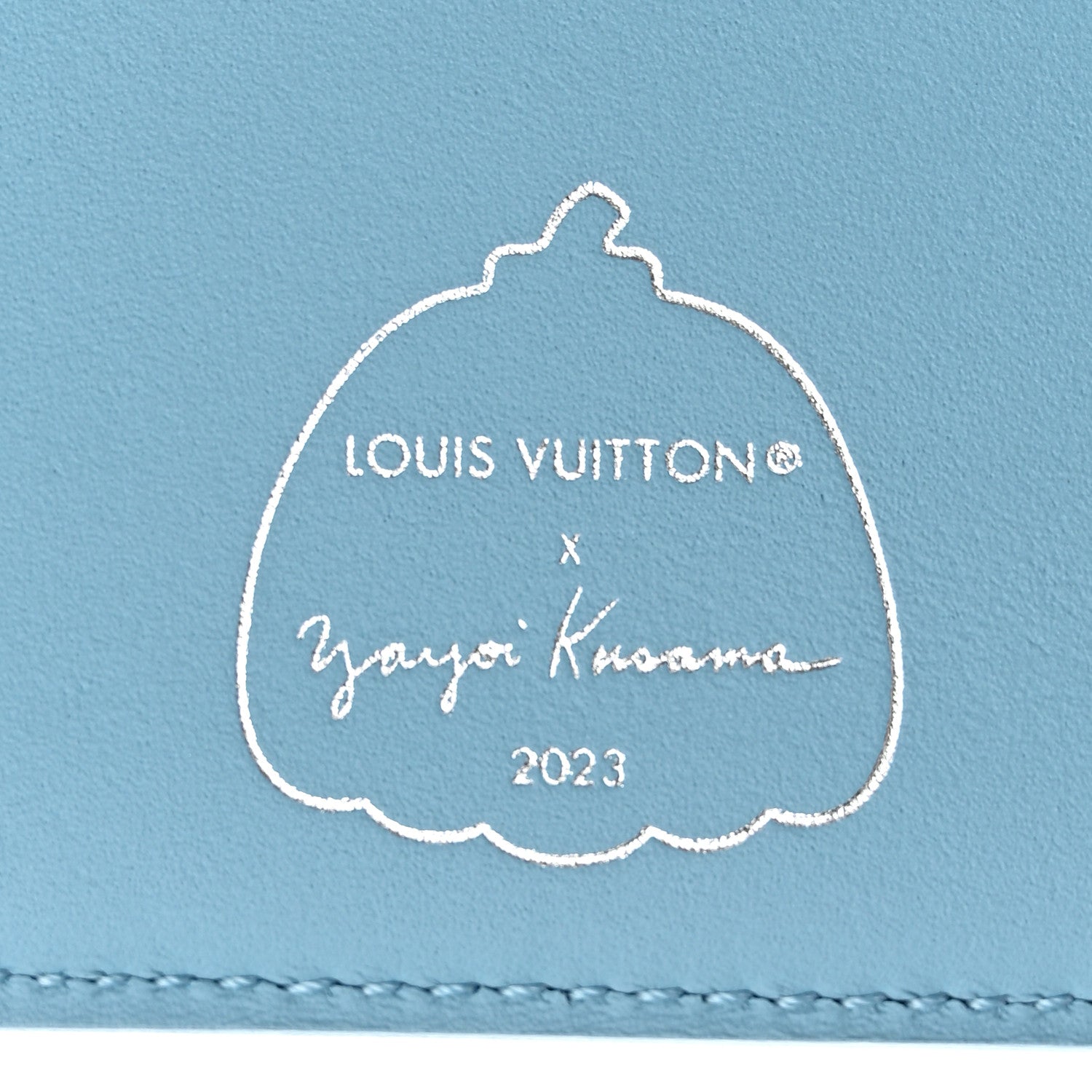 Louis Vuitton LV x YK Taurillon Multiple Wallet Blue 6 of 9
