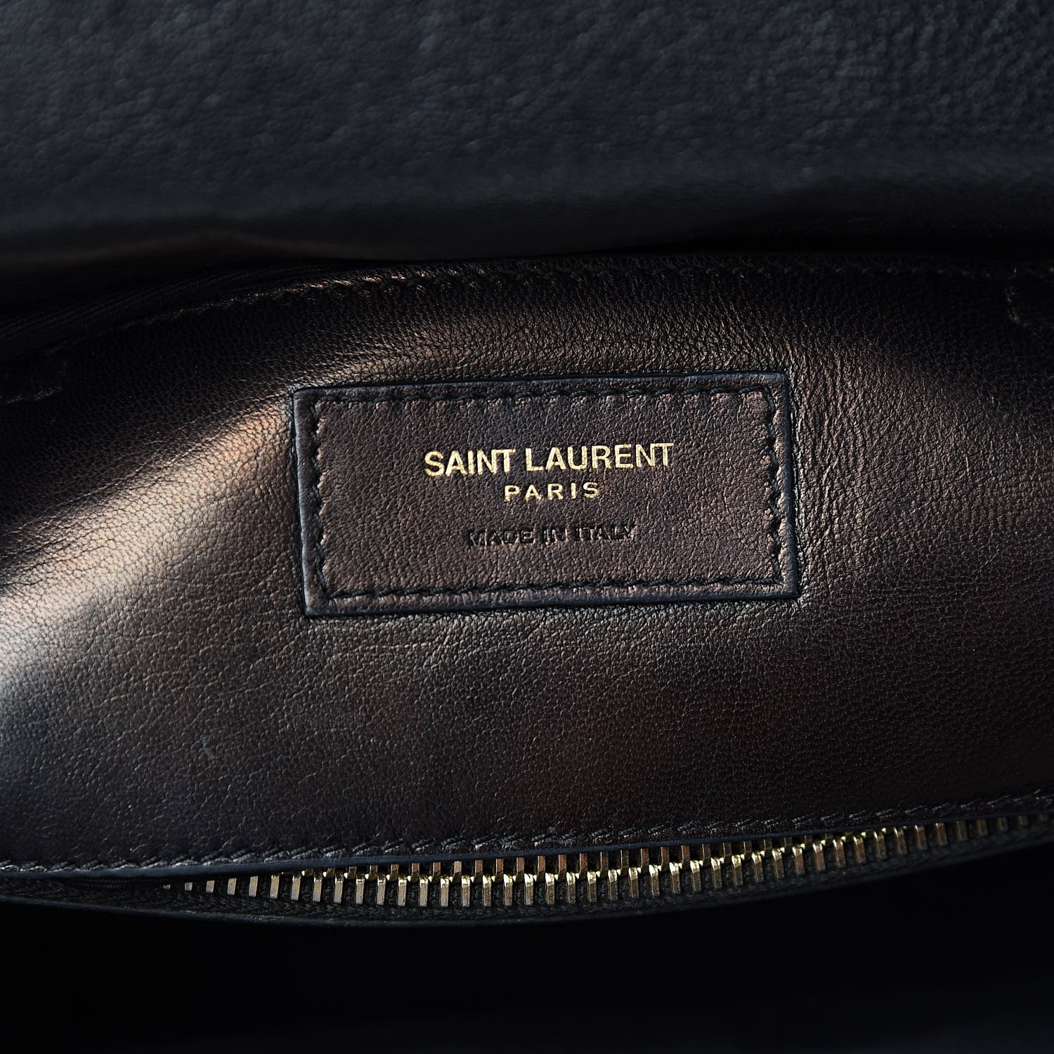 Saint Laurent Sheepskin Matelasse Chevron Monogram Large College Satchel Black 6 of 15