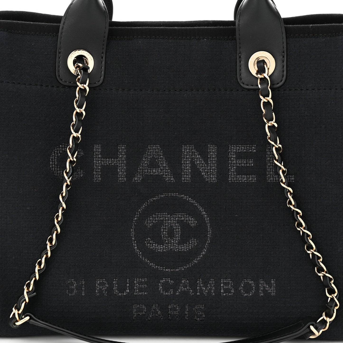 Mixed Fibers Small Deauville Tote Black